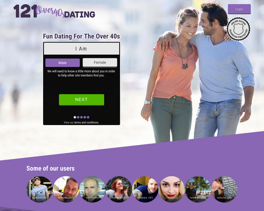 121 Over 40s Dating Logo